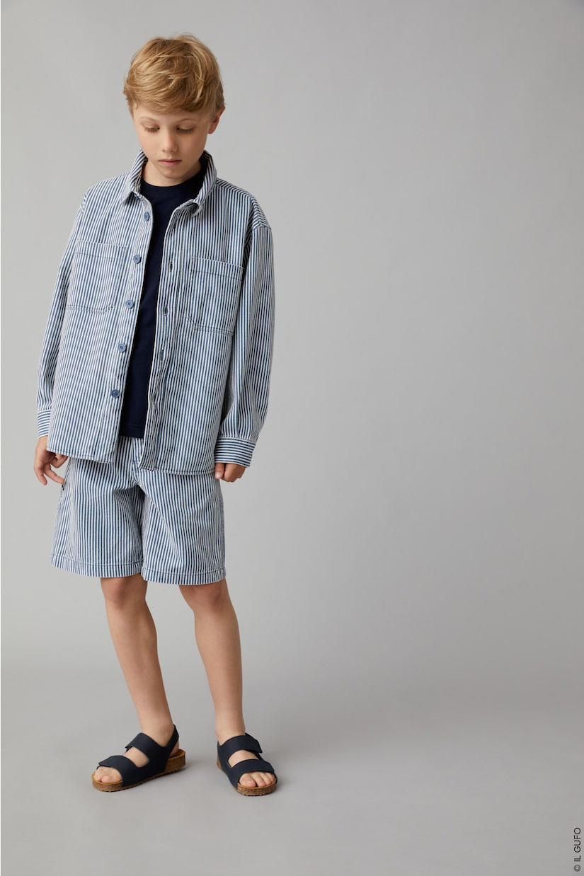 Bermuda-Shorts aus Baumwolle und Leinen | Il Gufo