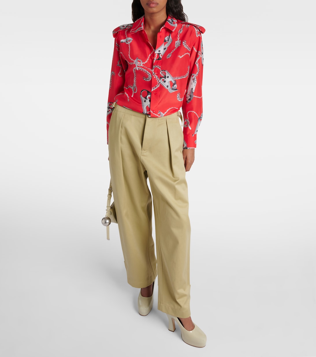 Camicia in seta con stampa | Burberry