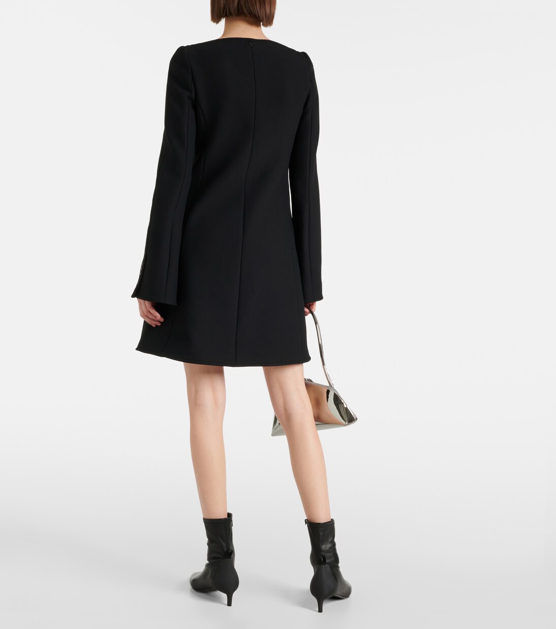Mantel Ellipse aus Crêpe | Courrèges