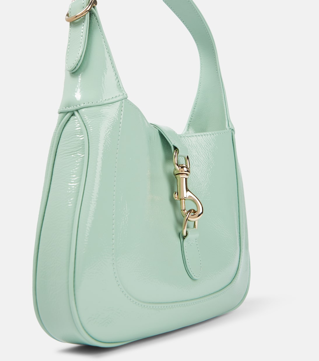Schultertasche Gucci Jackie Small aus Lackleder | Gucci