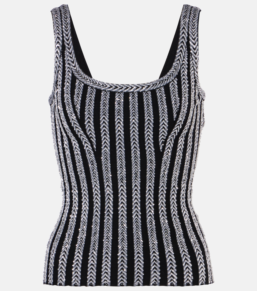 Camiseta de Tirantes Missoni con Diseño en Zigzag y Lentejuelas para Jóvenes