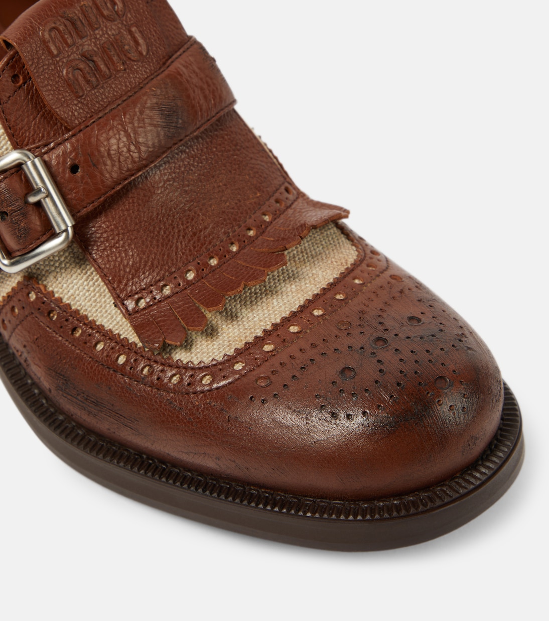X Church's Slip-Ons Shanghai mit Leder | Miu Miu