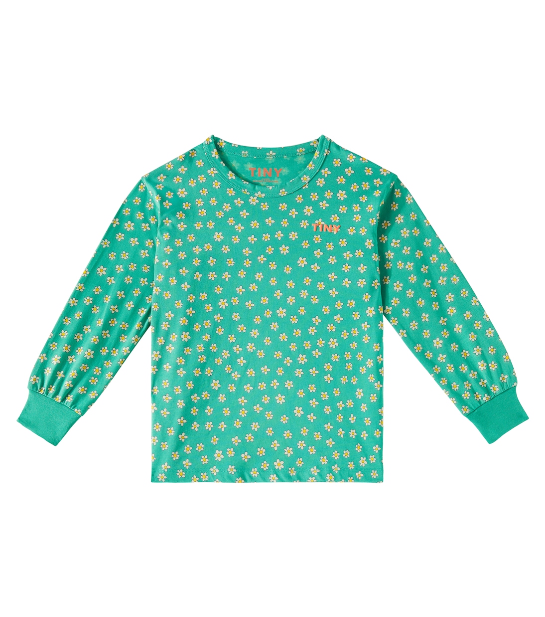 Bedrucktes Top Daisies aus Baumwolle | Tinycottons