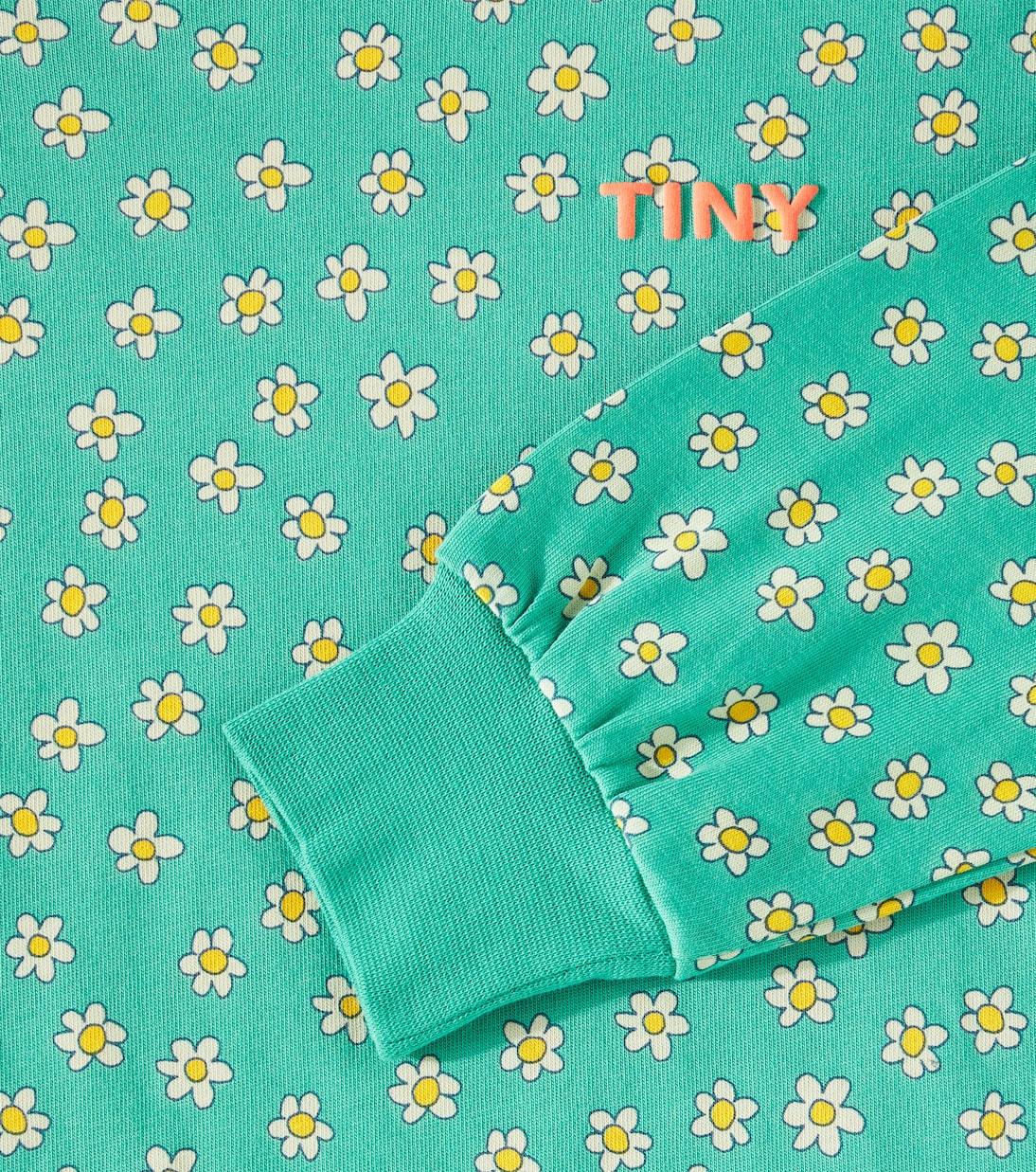 Bedrucktes Top Daisies aus Baumwolle | Tinycottons