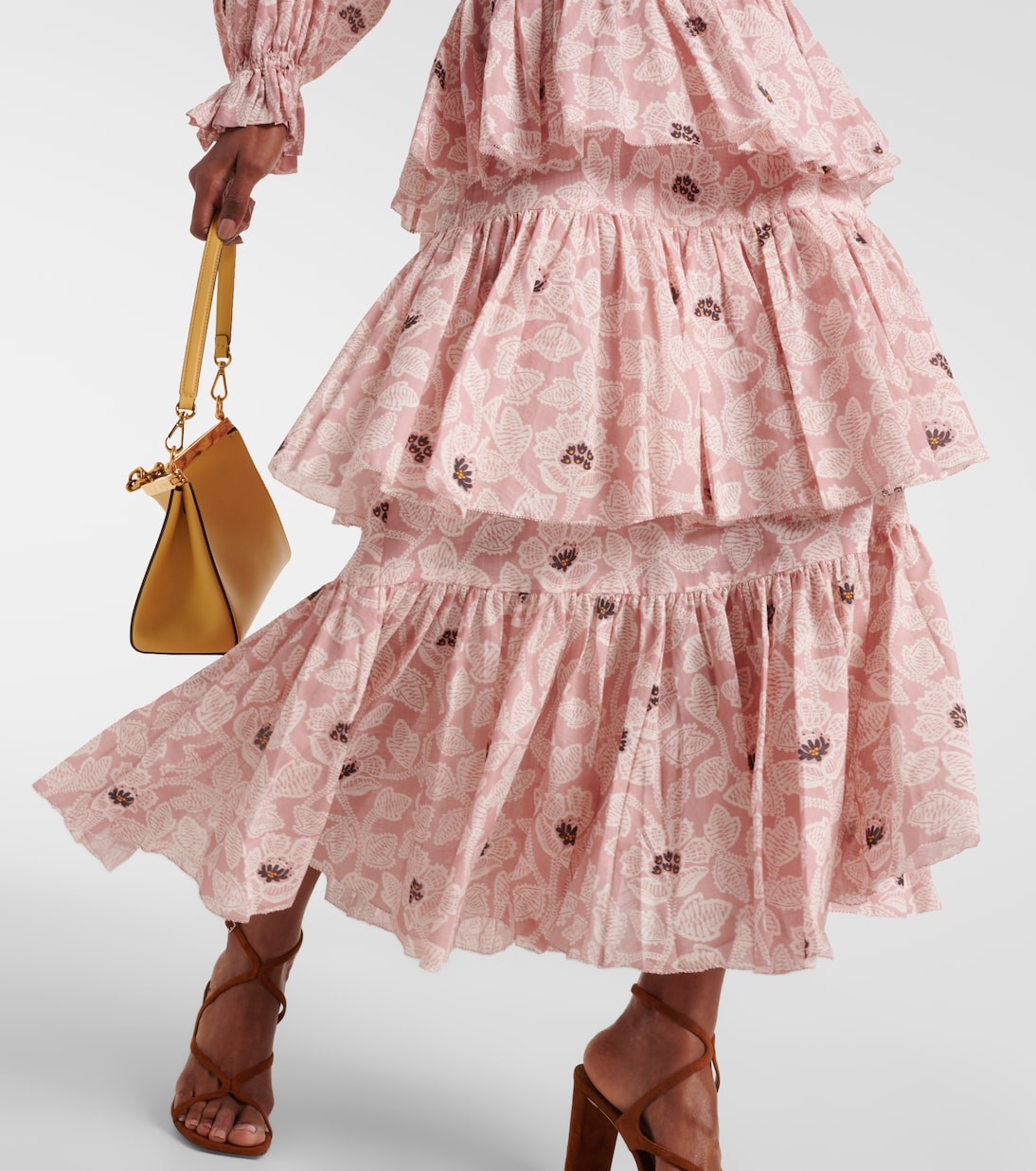 Falda midi Ottie floral | Zimmermann