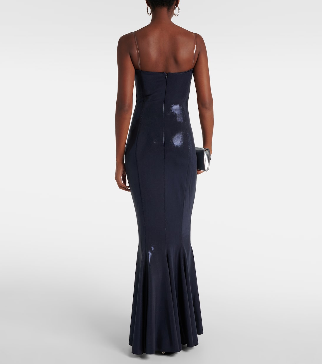 Abito lungo Corset in lamé | Norma Kamali