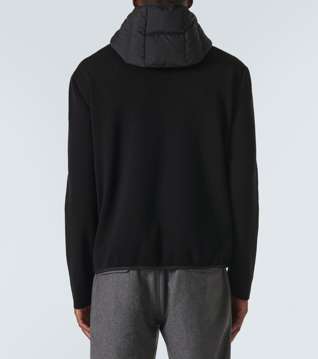 Down-paneled wool-blend cardigan | Moncler