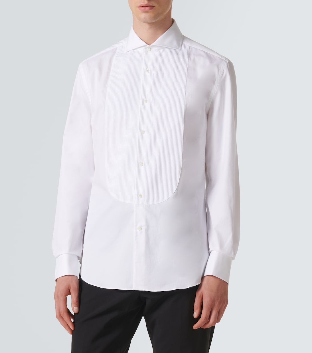 Camicia da smoking in popeline di cotone | Brunello Cucinelli