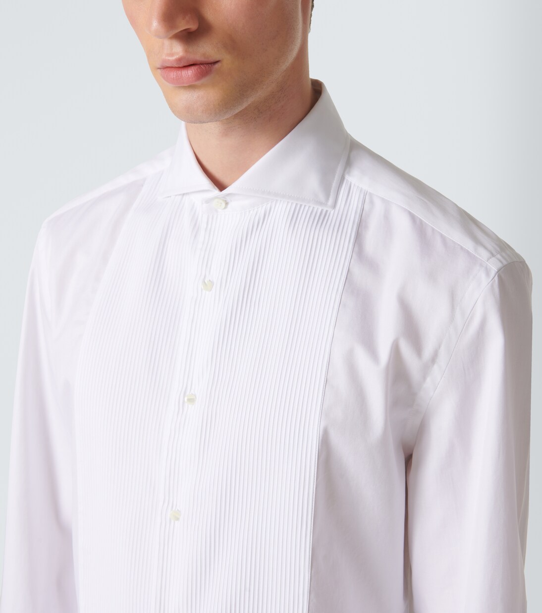 Camicia da smoking in popeline di cotone | Brunello Cucinelli