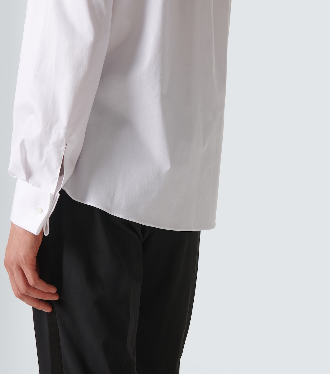 Camicia da smoking in popeline di cotone | Brunello Cucinelli