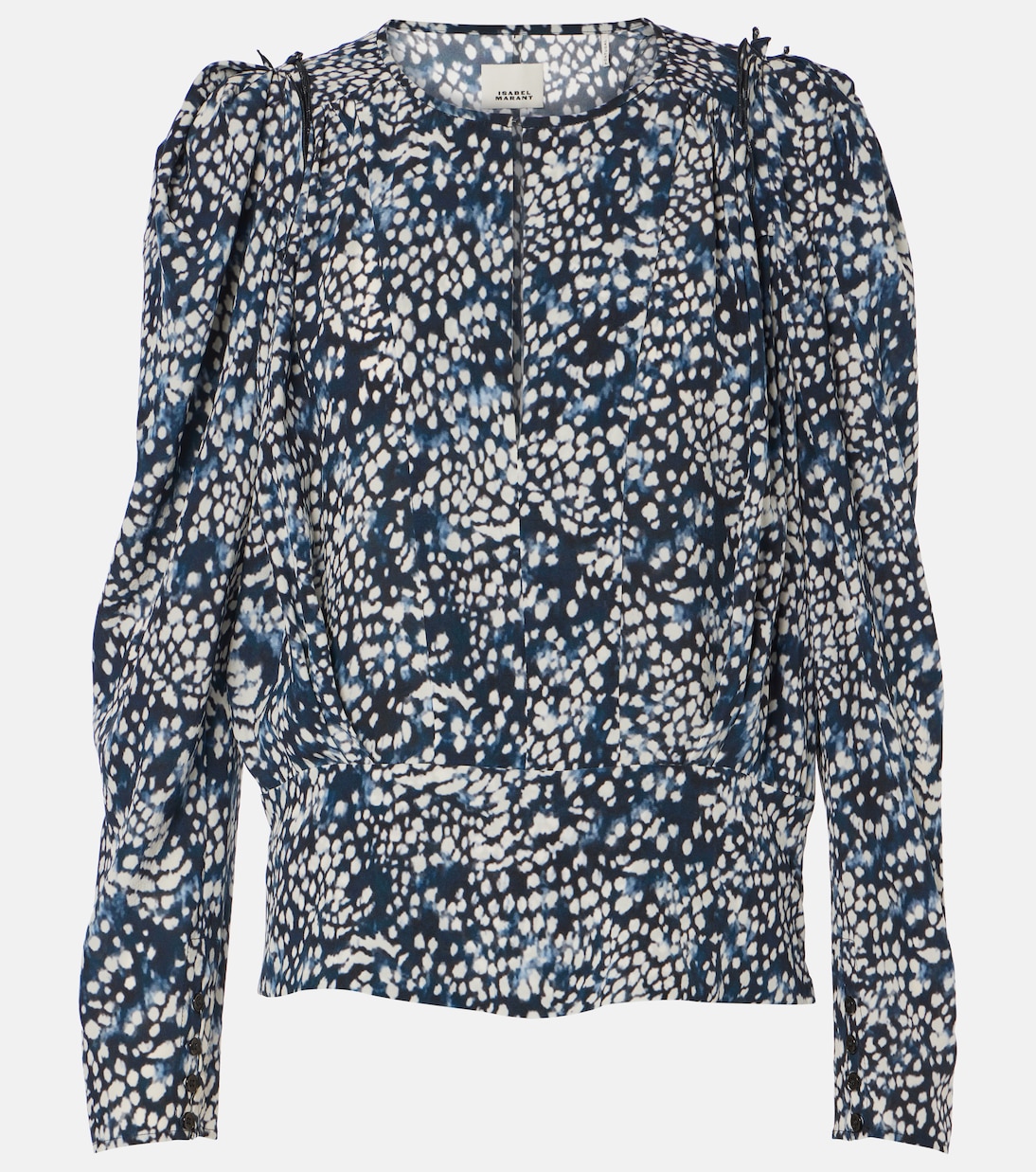 Zarga printed silk-blend blouse | Isabel Marant