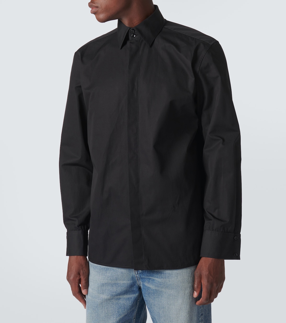 Camicia Cassandre in popeline di cotone | Saint Laurent