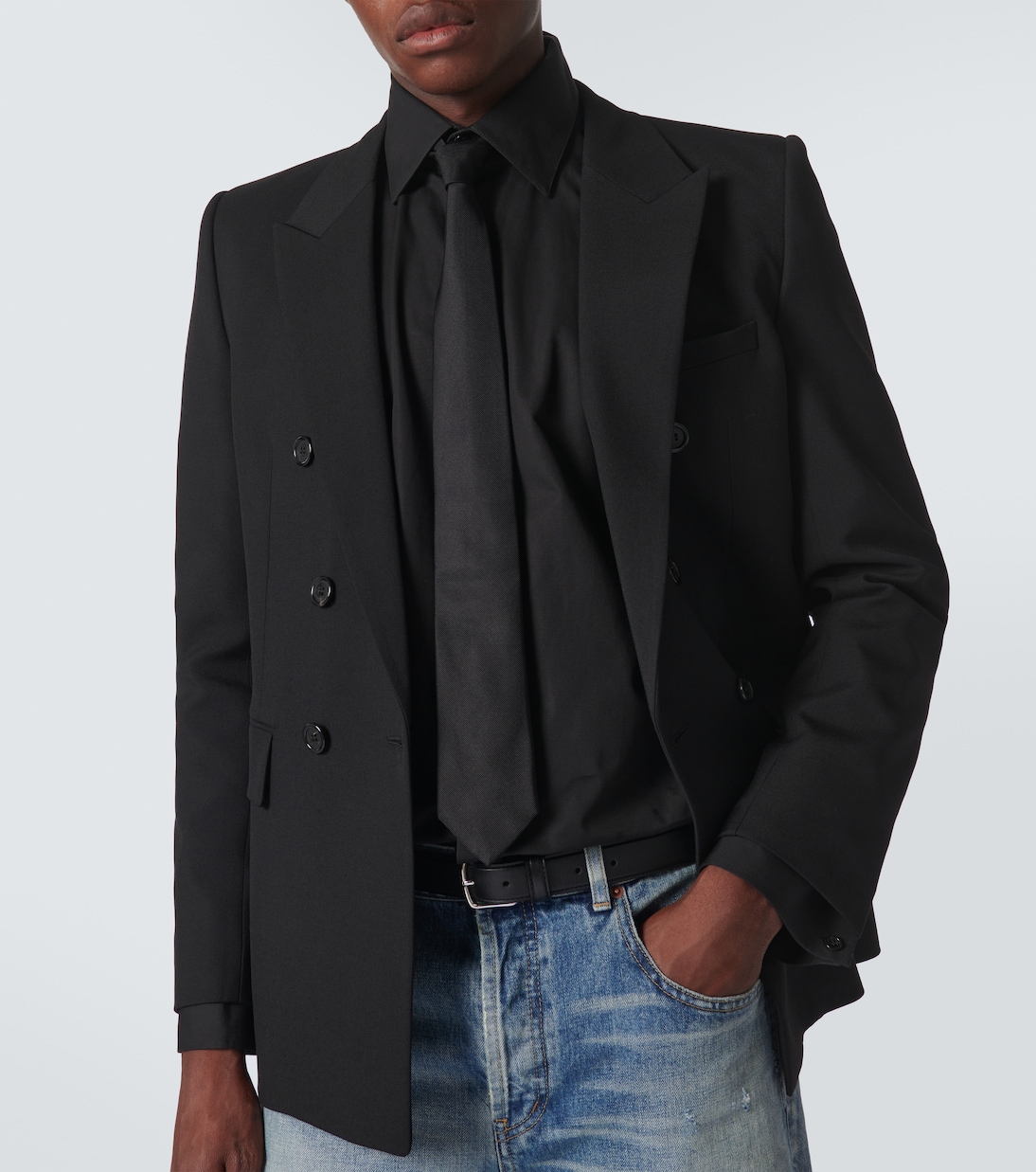 Camicia Cassandre in popeline di cotone | Saint Laurent
