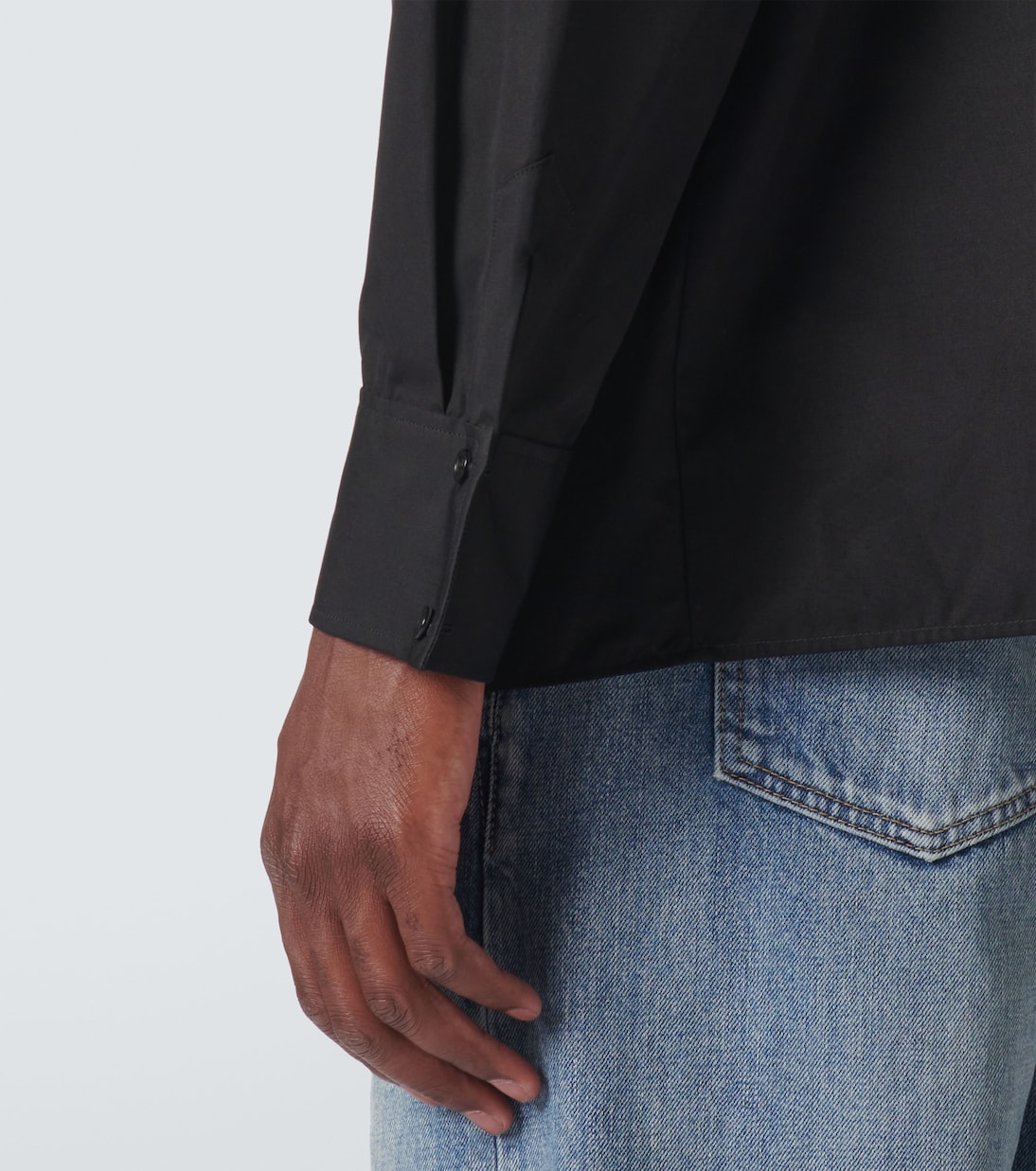 Camicia Cassandre in popeline di cotone | Saint Laurent