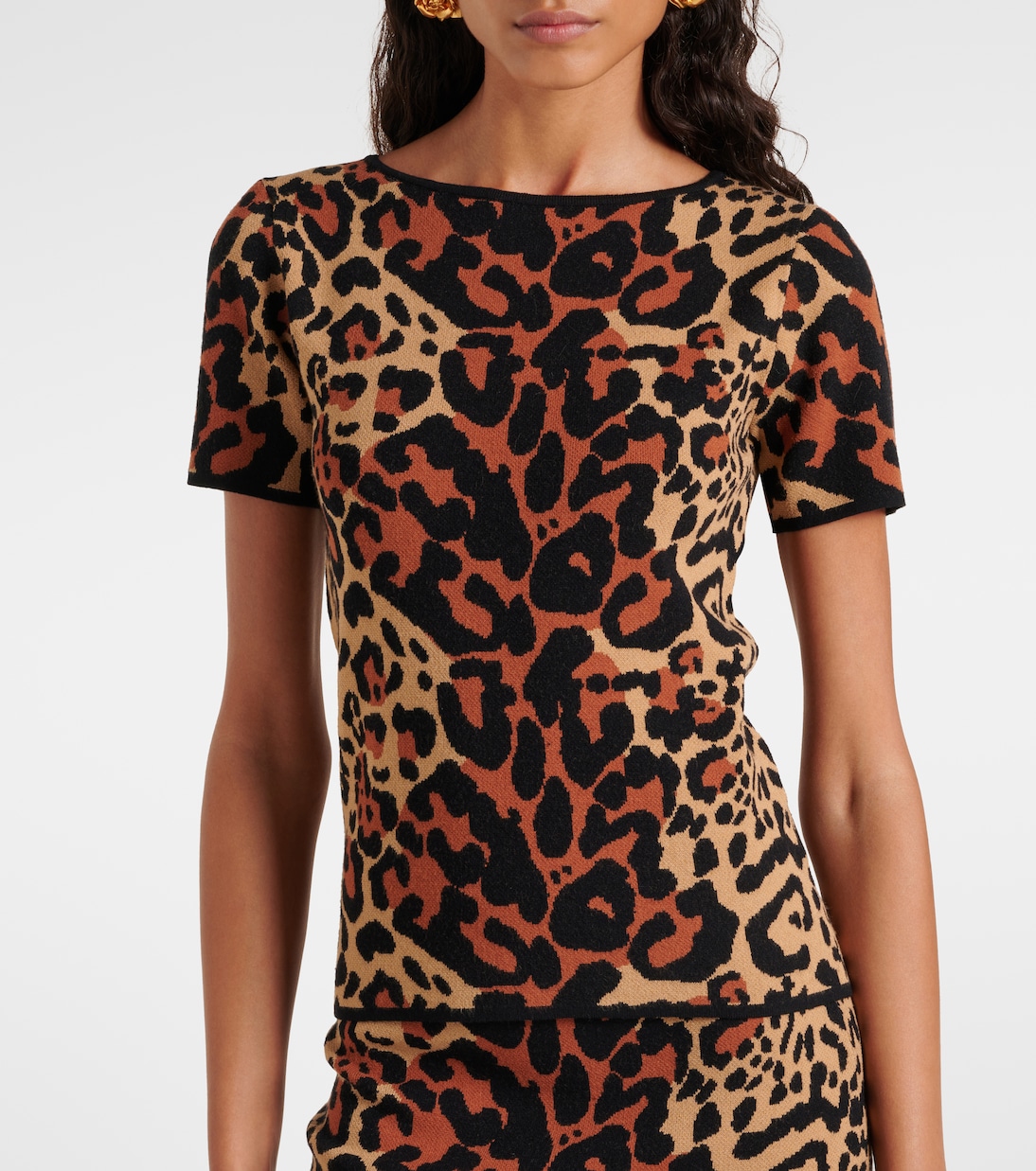 Shoert leopard-print top | Blumarine
