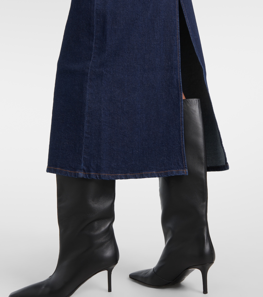 Falda midi Calder de denim | Proenza Schouler
