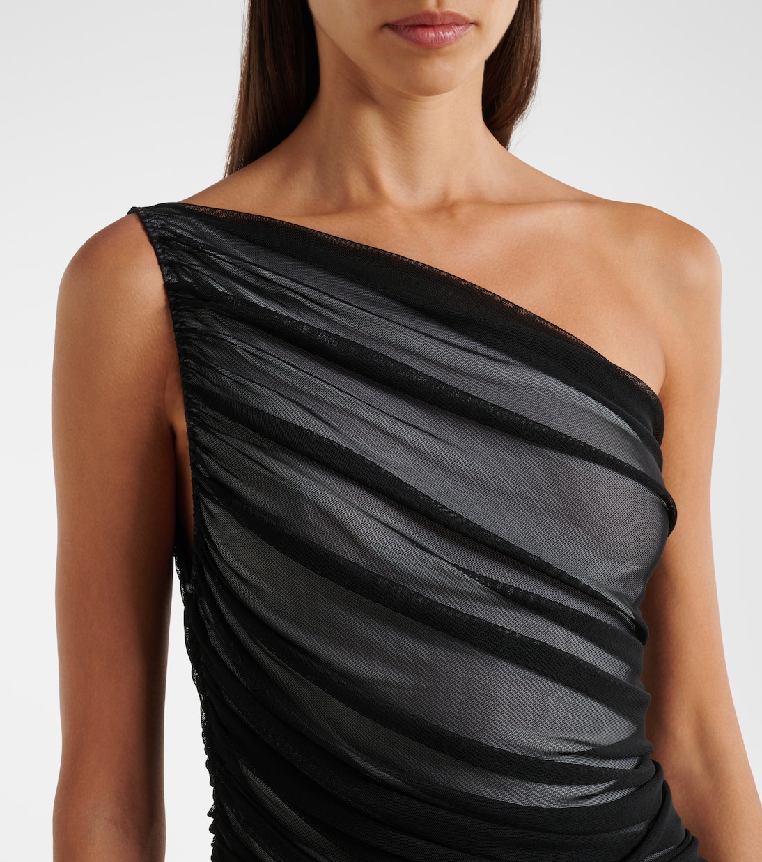 Diana Miro sheer mesh minidress | Norma Kamali