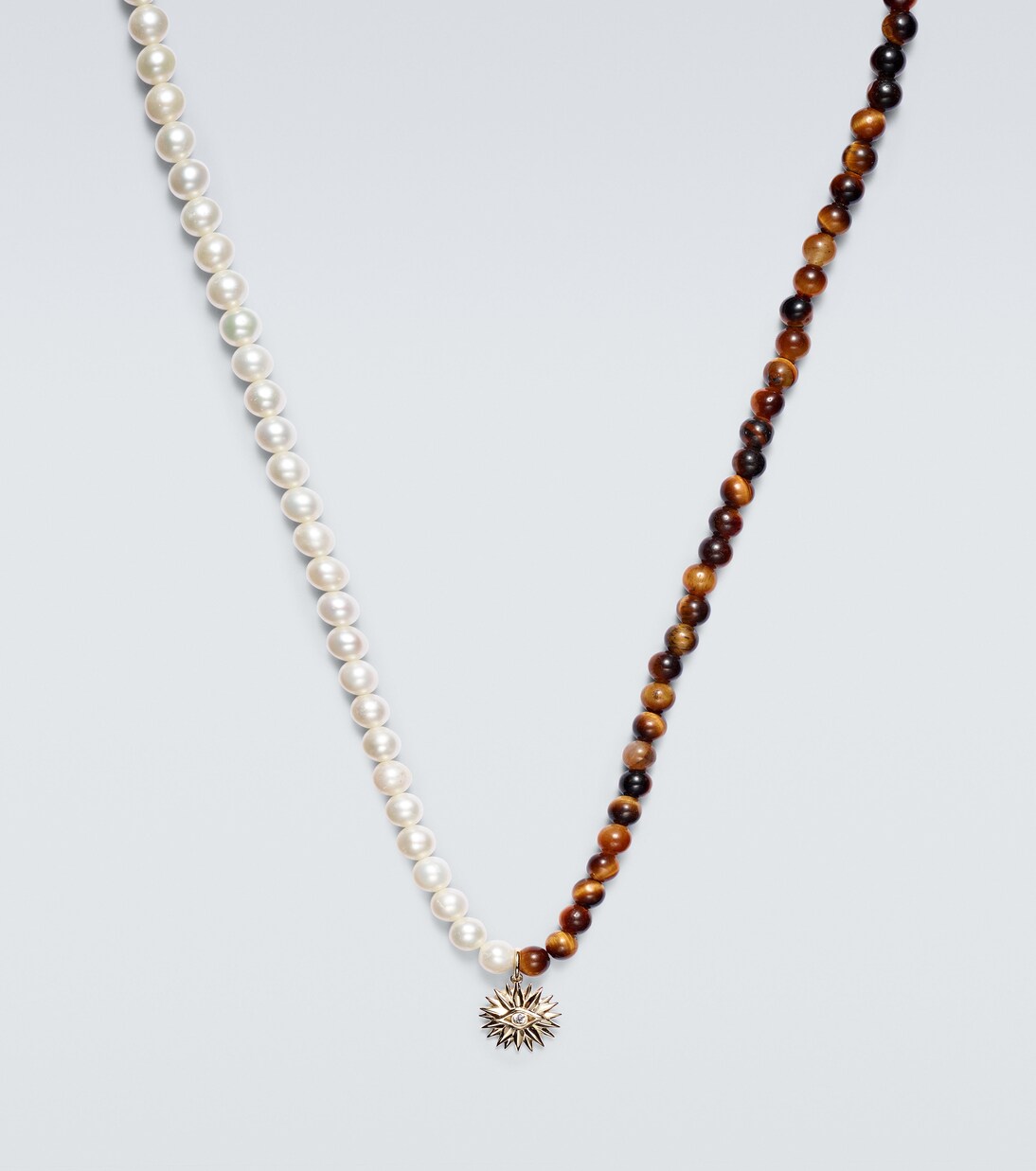 Collana Evil Eye in oro 14kt con perle | Sydney Evan