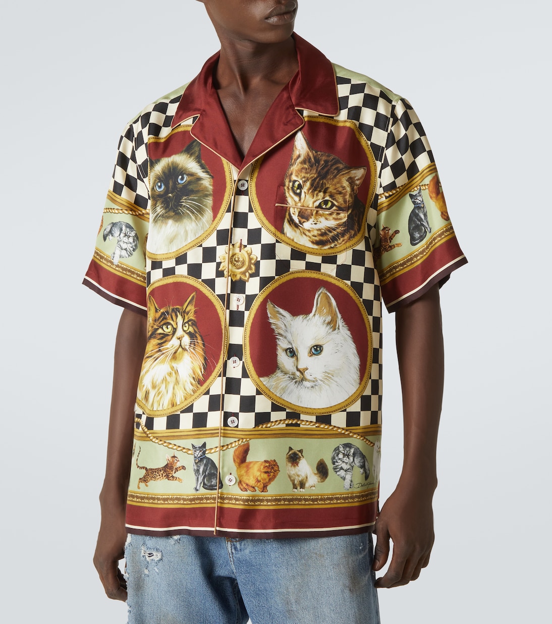 Hemd aus Seiden-Twill | Dolce&Gabbana