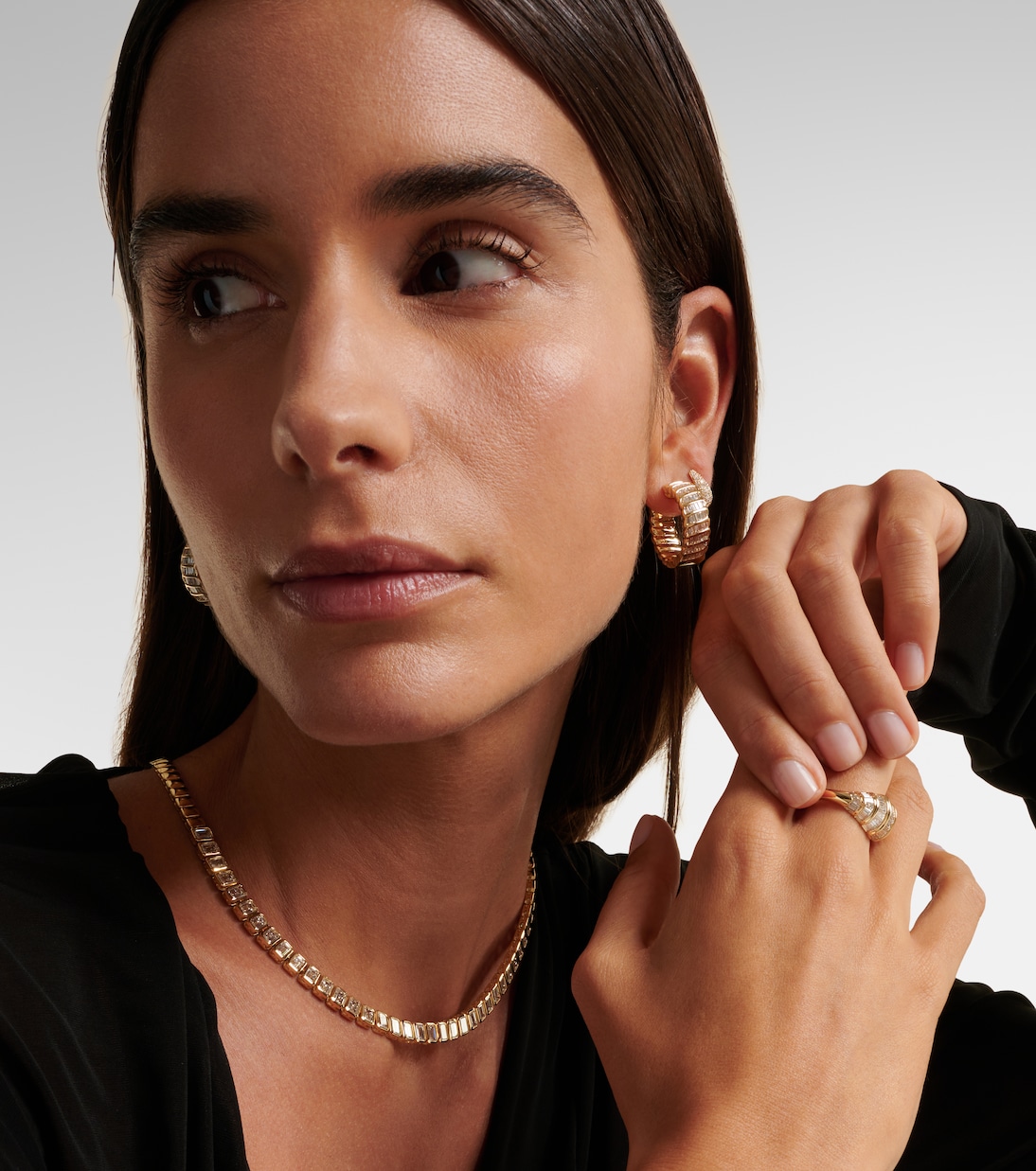 Boucles d'oreilles Zoe en or 18 ct et diamants | Anita Ko