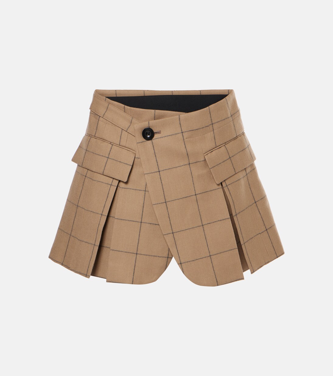 Shorts in lana a quadri | Sacai