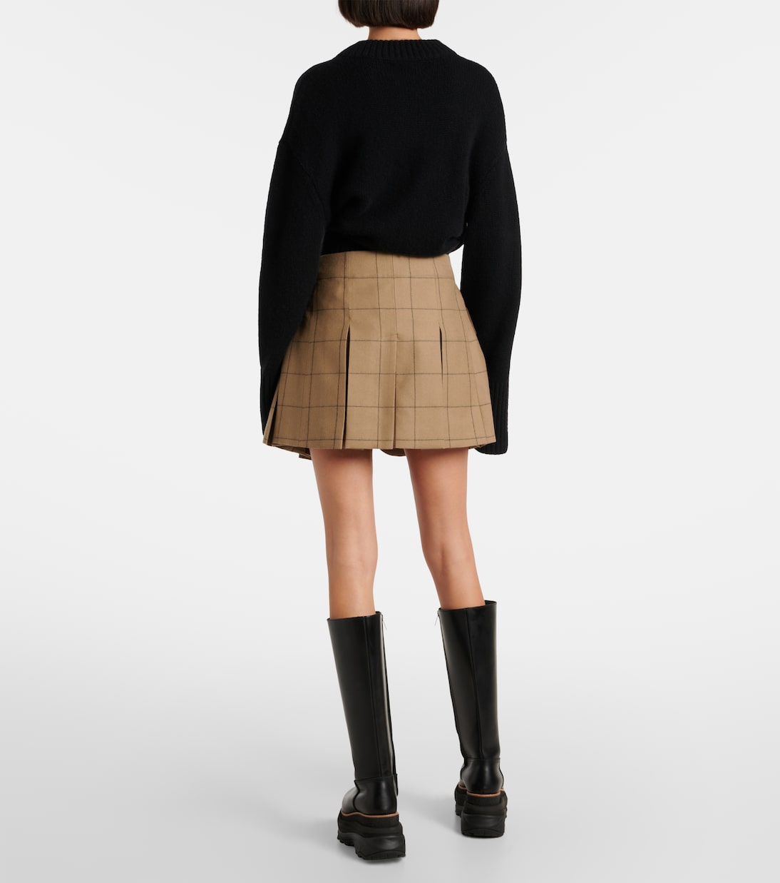 Shorts in lana a quadri | Sacai