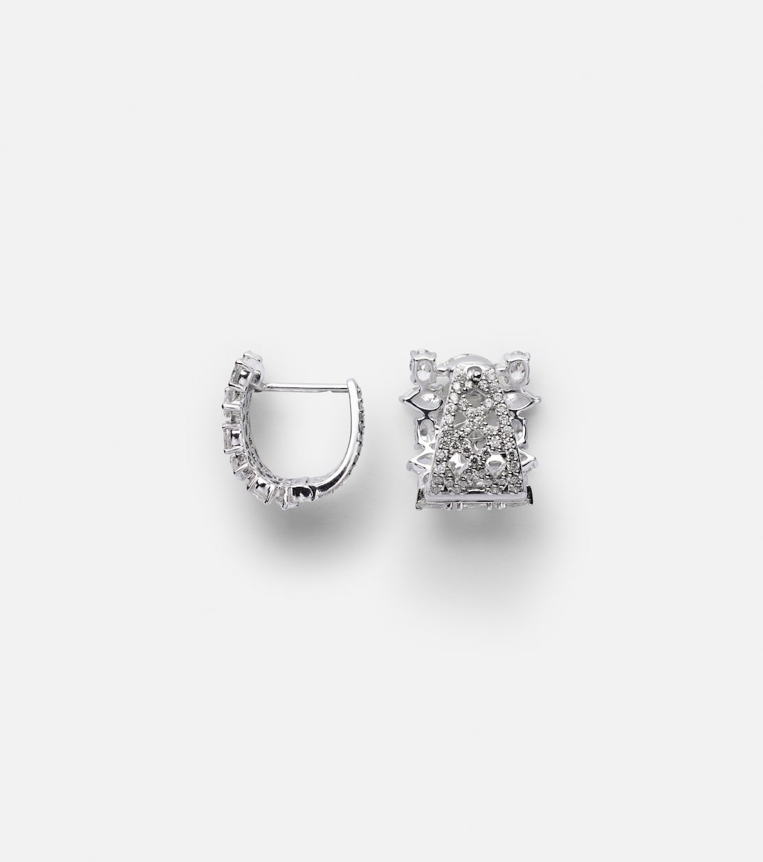 Orecchini Art Deco in oro bianco 18kt con diamanti | Kamyen