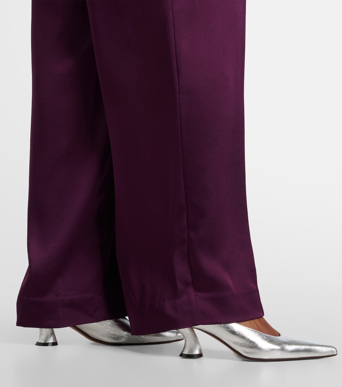 Pantaloni a gamba larga Kira in raso | Simkhai