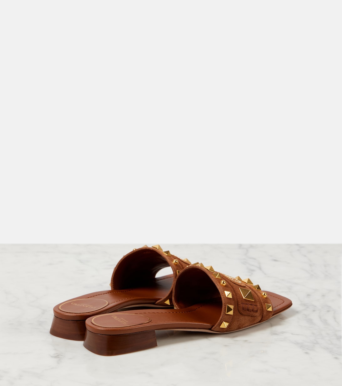 Mules Plaster Caster en daim | Valentino Garavani