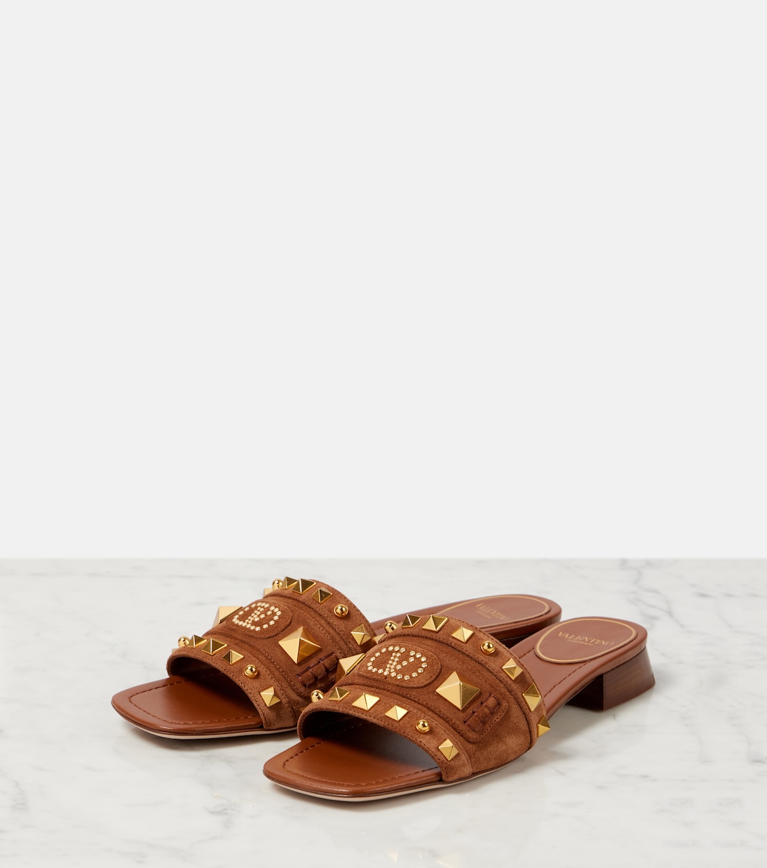 Mules Plaster Caster en daim | Valentino Garavani