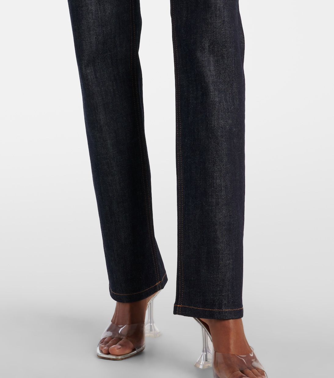 Jeans regular a vita alta con lacci | Jean Paul Gaultier