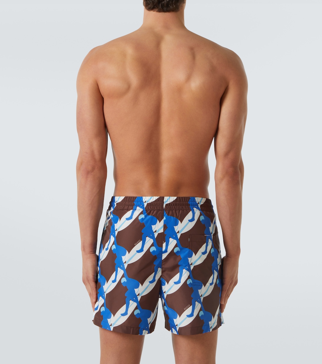 Printed poplin swim trunks | Gucci