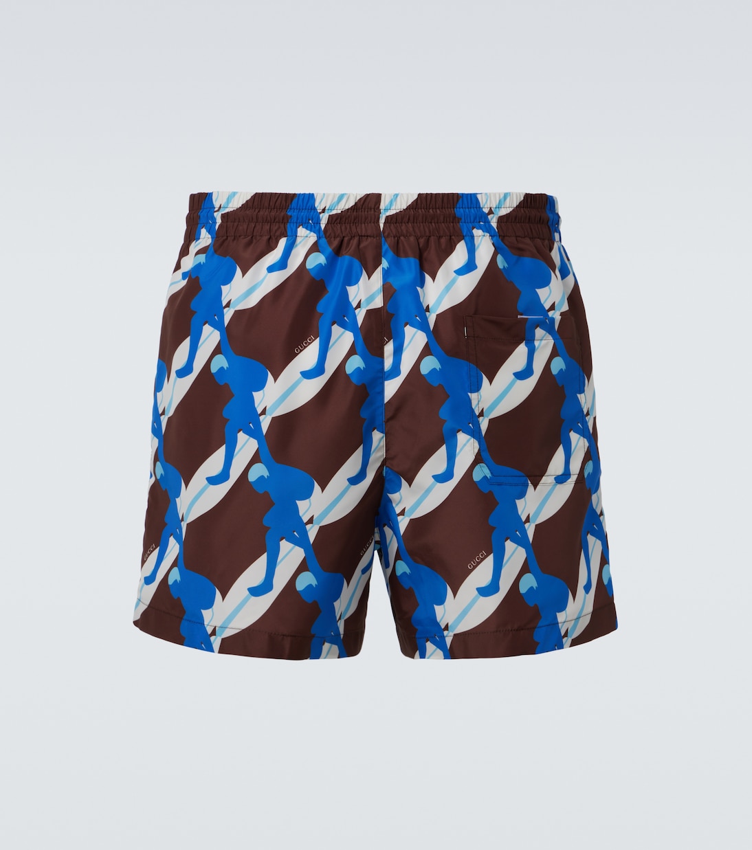 Printed poplin swim trunks | Gucci