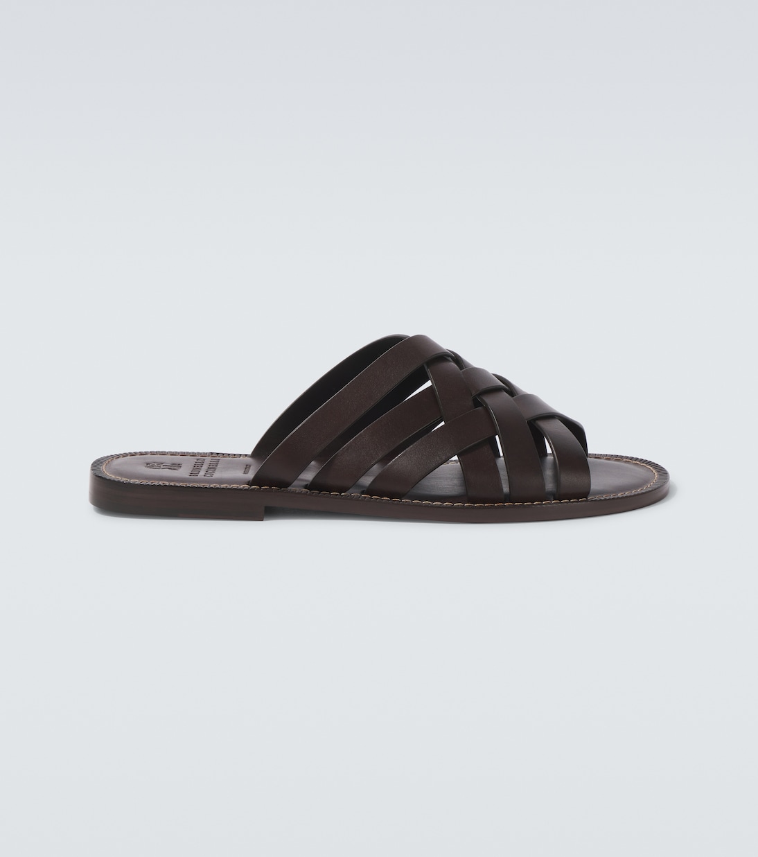 Pantoletten aus Leder | Brunello Cucinelli