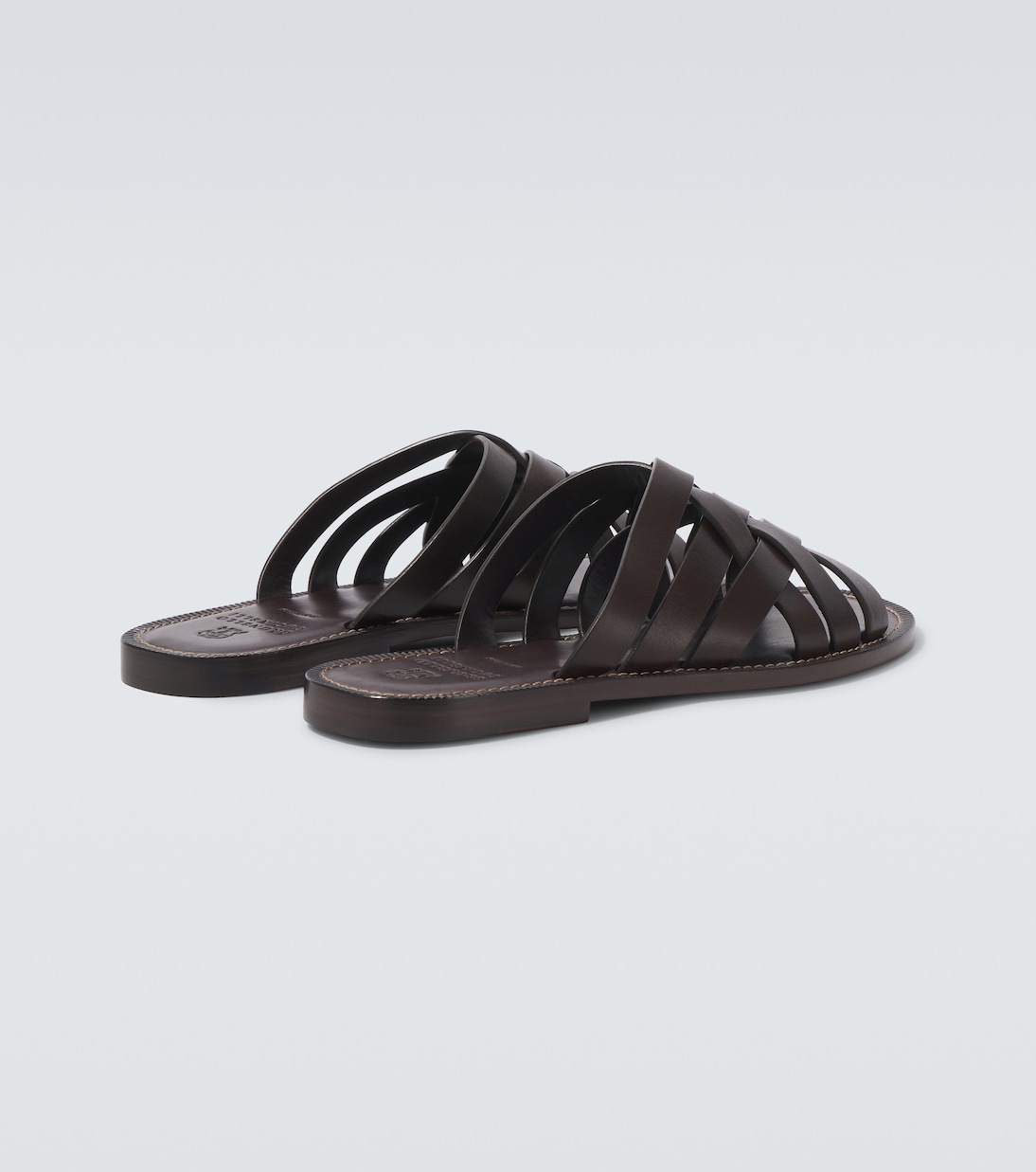 Pantoletten aus Leder | Brunello Cucinelli