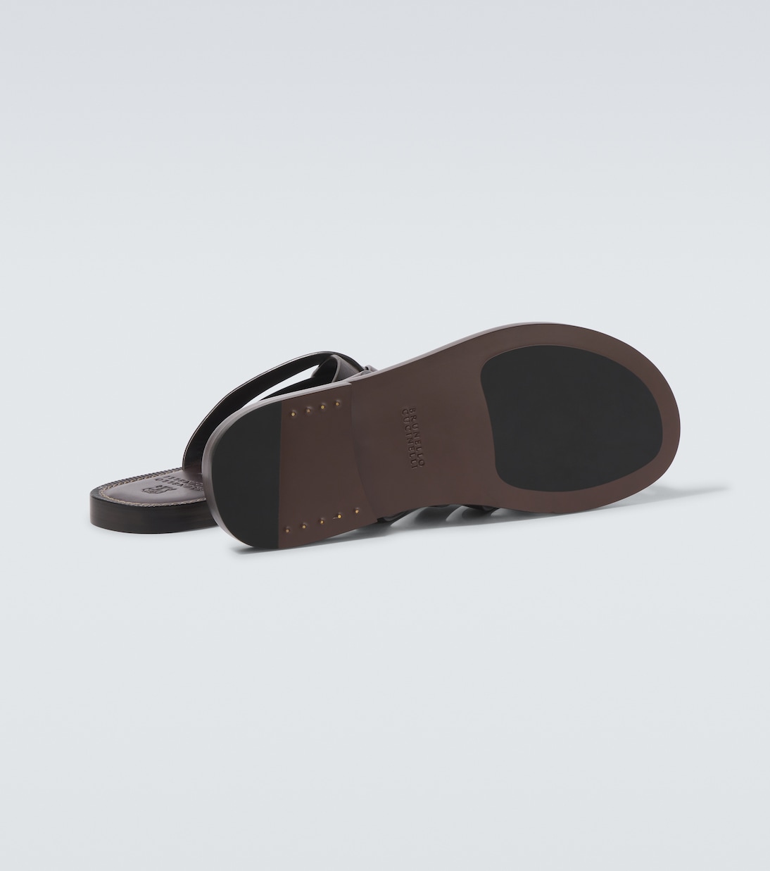 Pantoletten aus Leder | Brunello Cucinelli