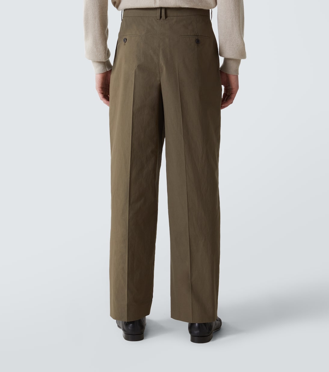 Gerade Hose Silas aus Baumwollpopeline | The Row