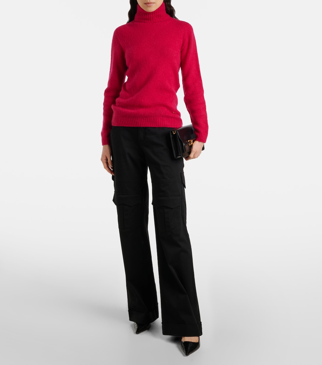 Top de cuello alto de cachemir y seda | Tom Ford