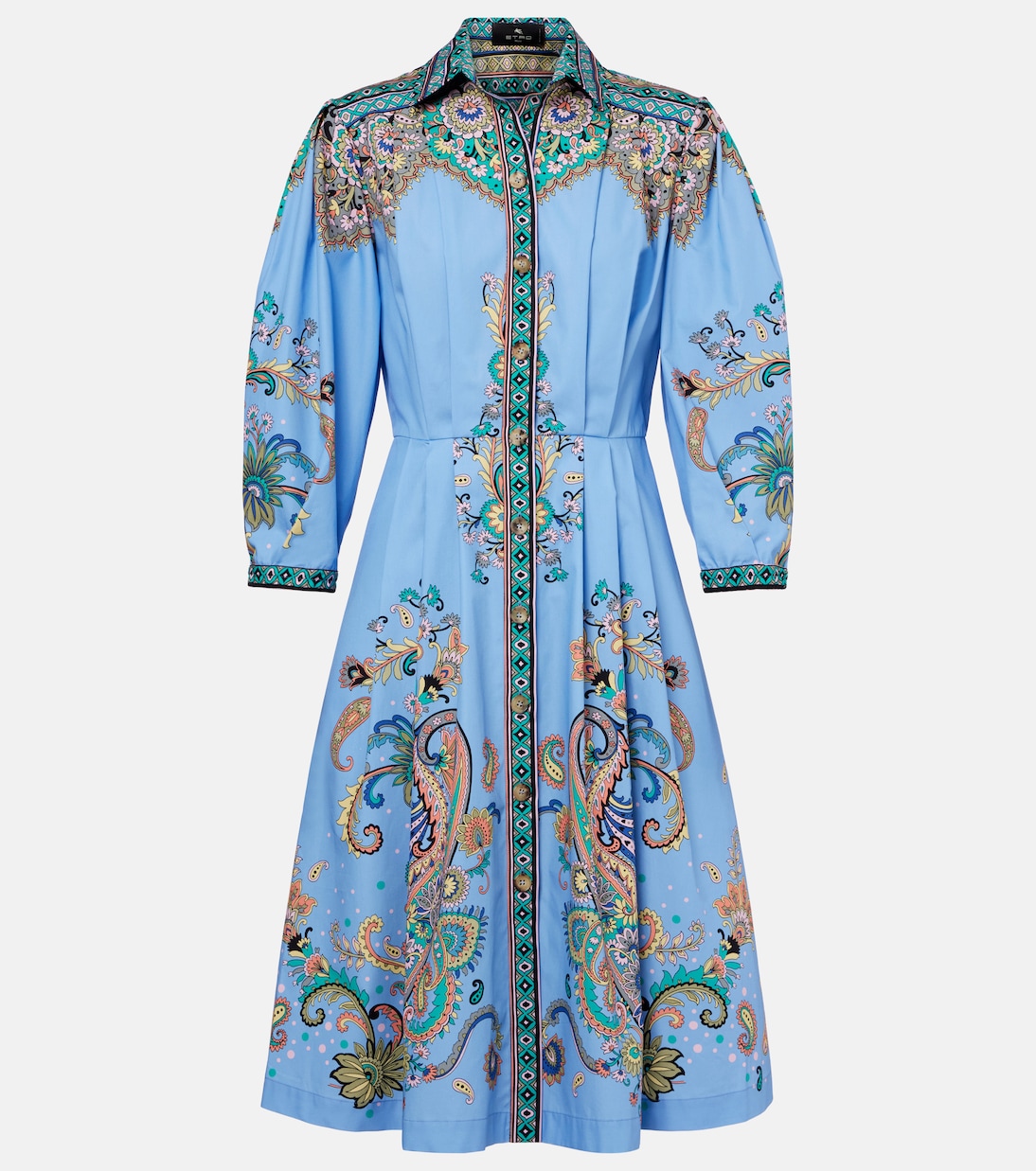 Bedrucktes Hemdblusenkleid aus Baumwolle | Etro