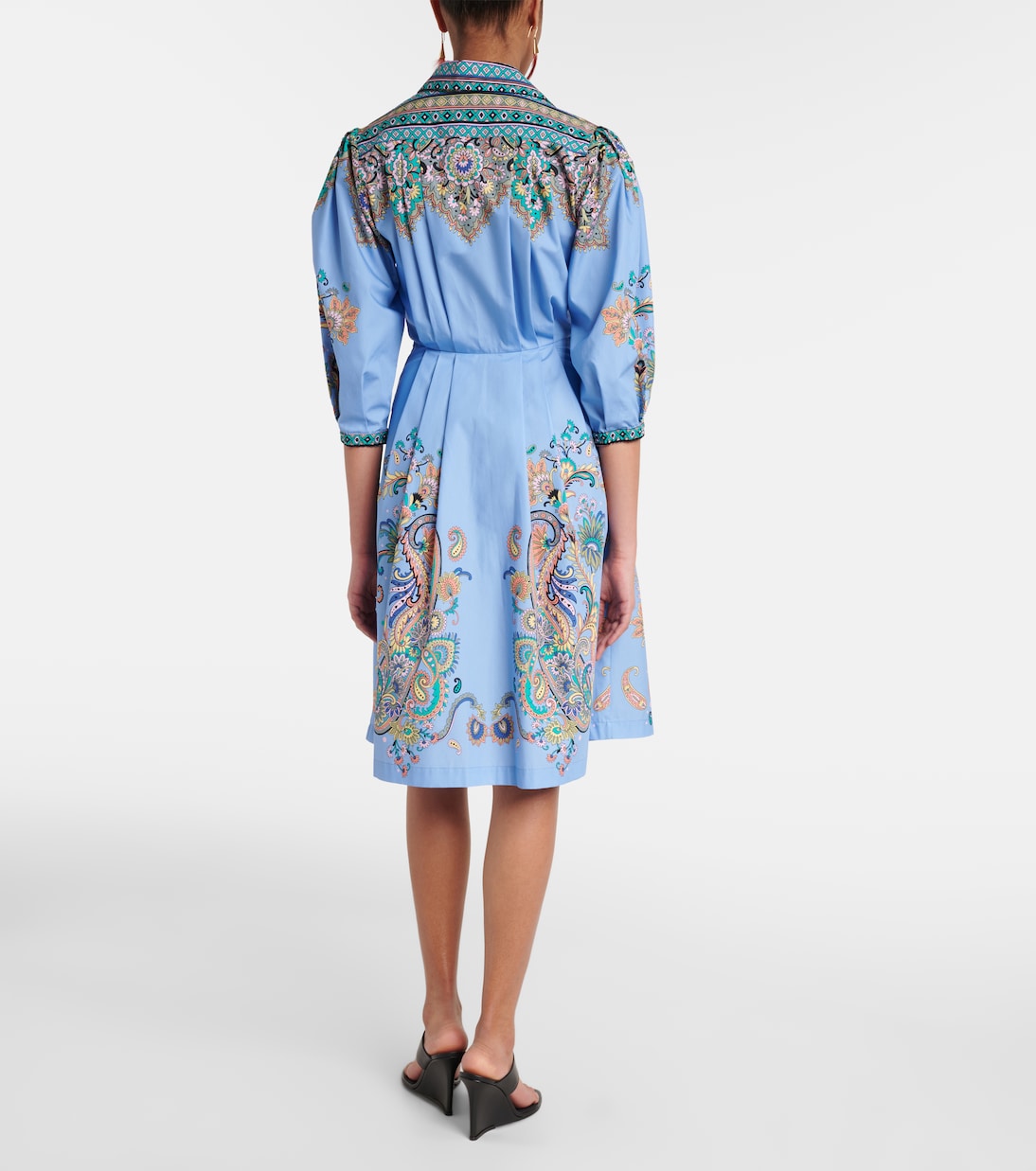 Bedrucktes Hemdblusenkleid aus Baumwolle | Etro