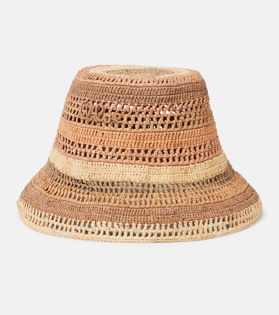 Cappello CHLOÉ in rafia, stile bucket, perfetto per il tramonto