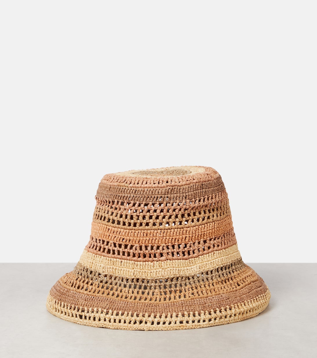 Cappello CHLOÉ in rafia, stile bucket, perfetto per il tramonto