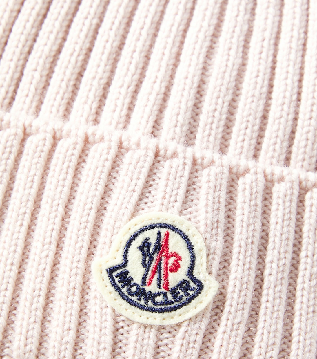 Ribbed-knit virgin wool beanie | Moncler Enfant