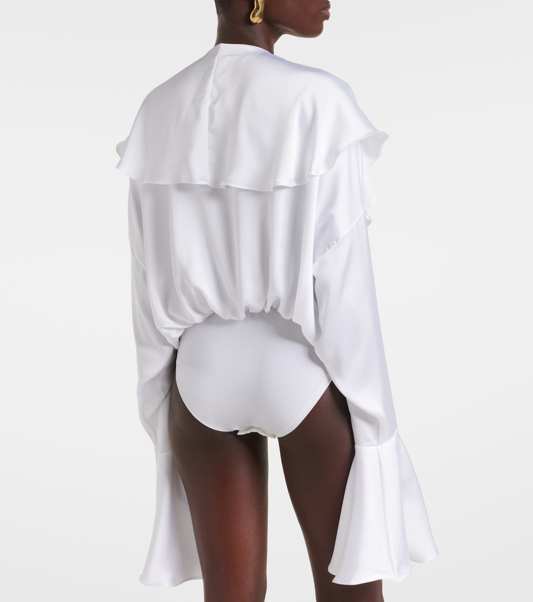 Ruffled bodysuit | Norma Kamali