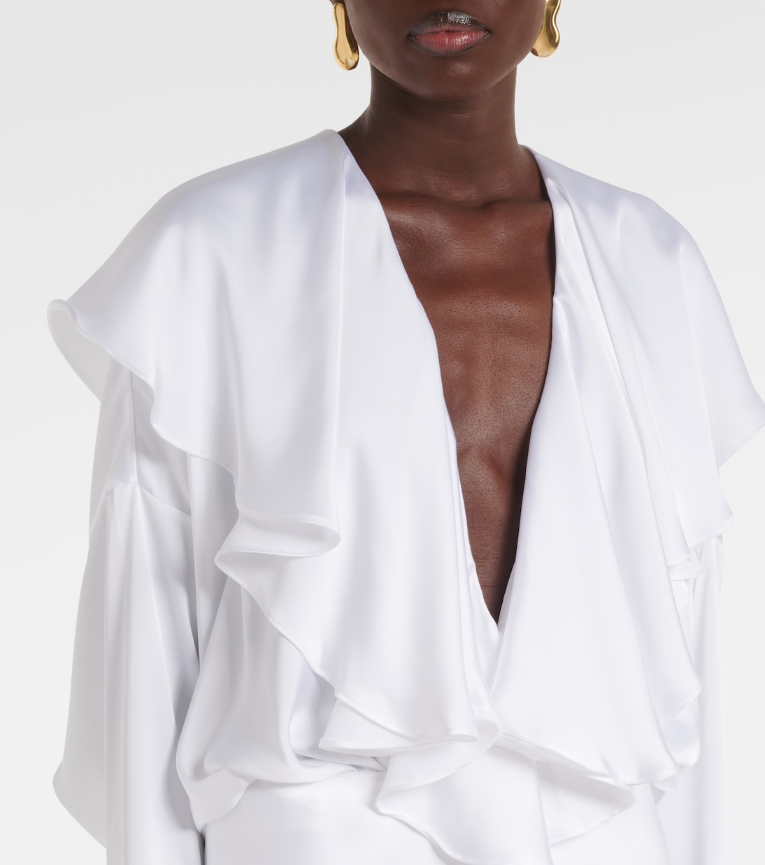 Ruffled bodysuit | Norma Kamali