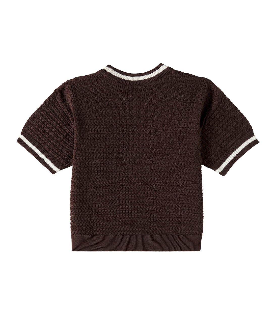 Patch-appliqué cotton crochet top | Mini Rodini
