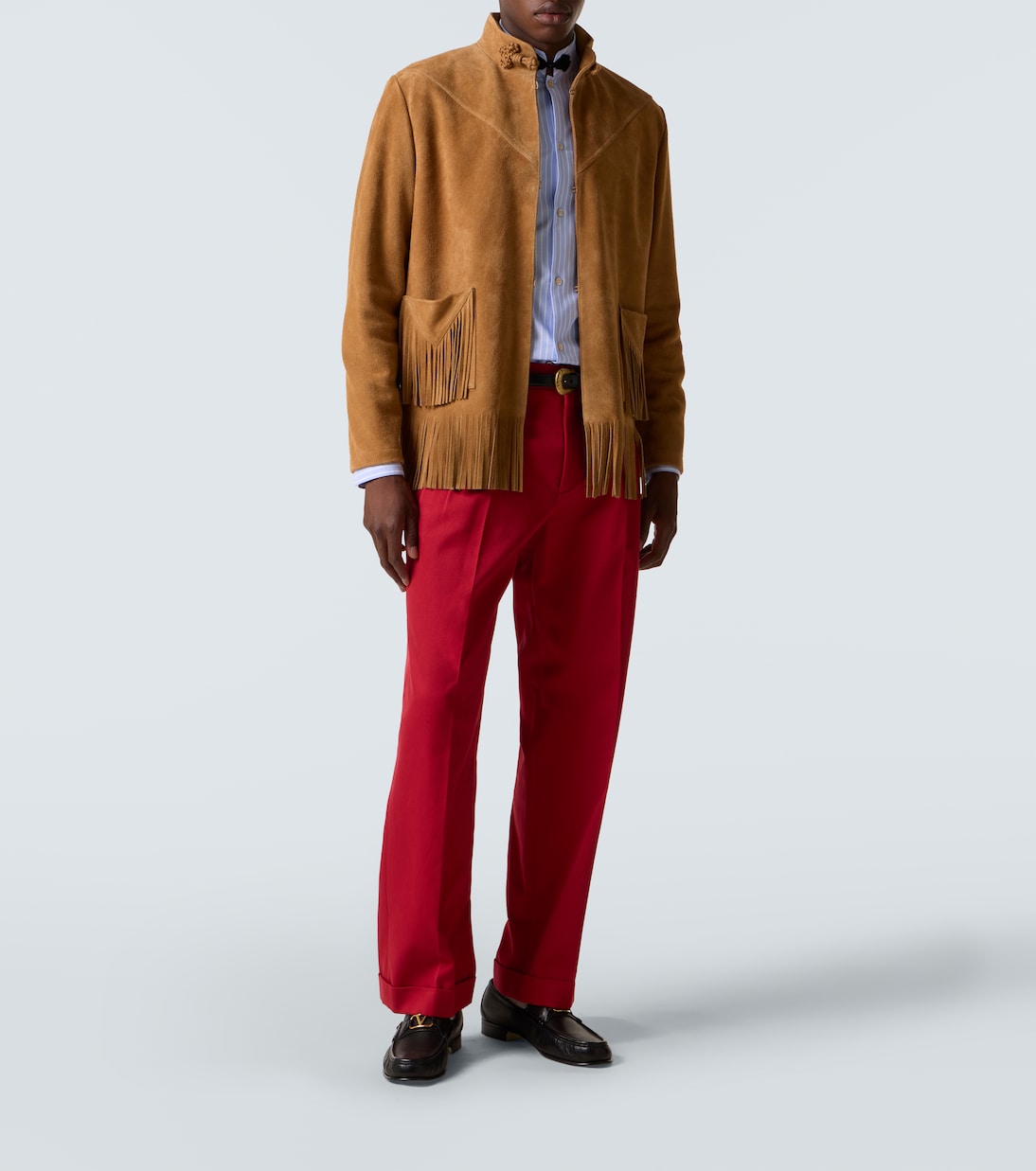 Giacca in suede con frange | Valentino