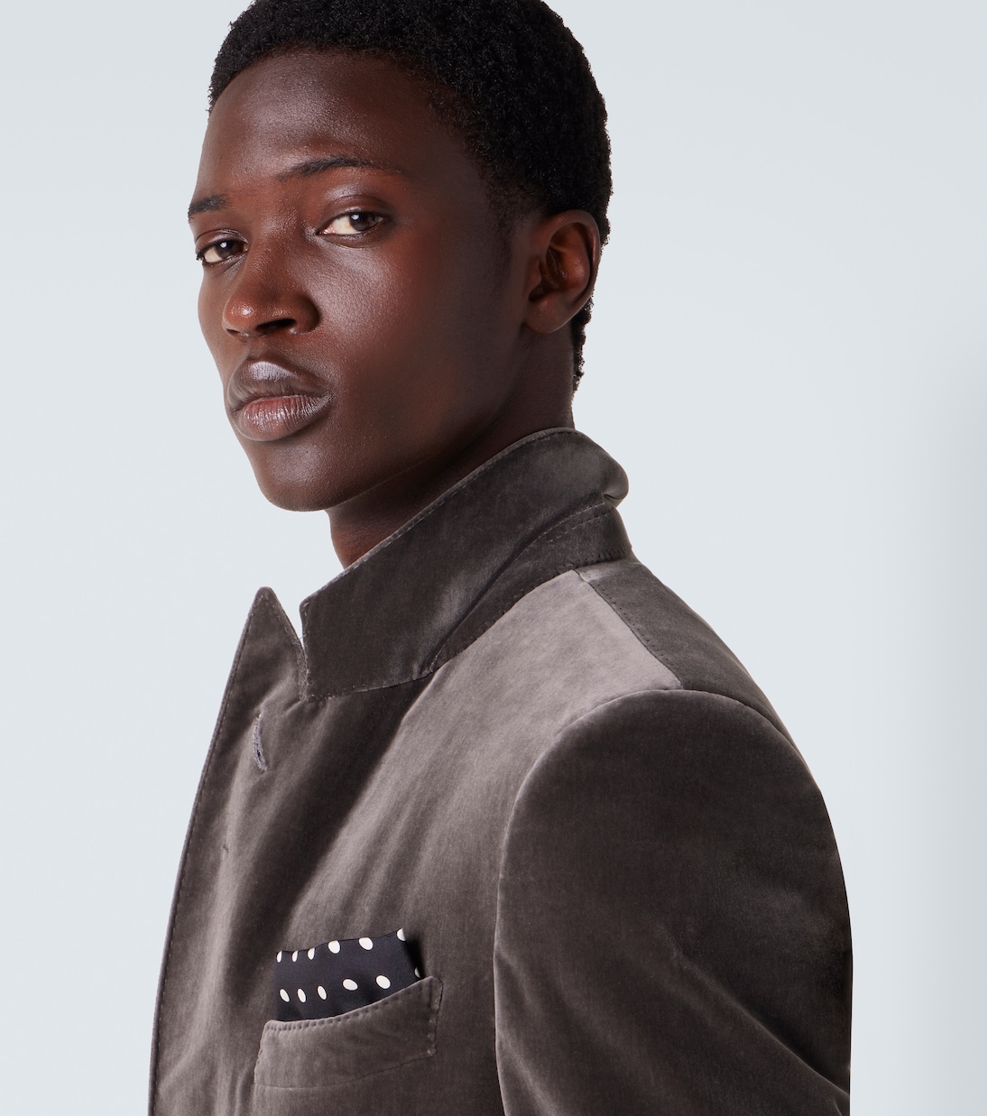 Logo polka-dot silk pocket square | Tom Ford