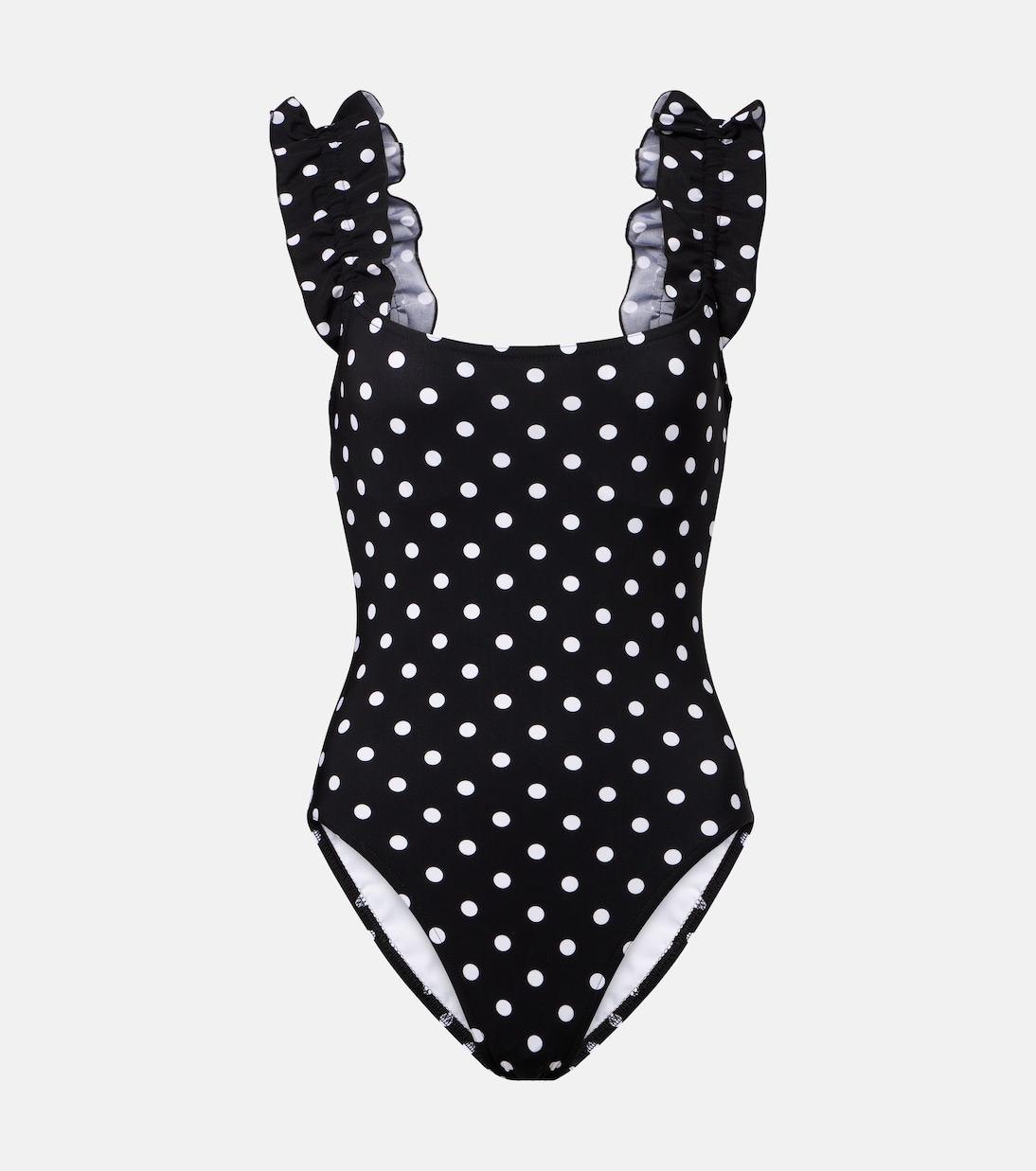 Costume intero a pois con volant | Karla Colletto