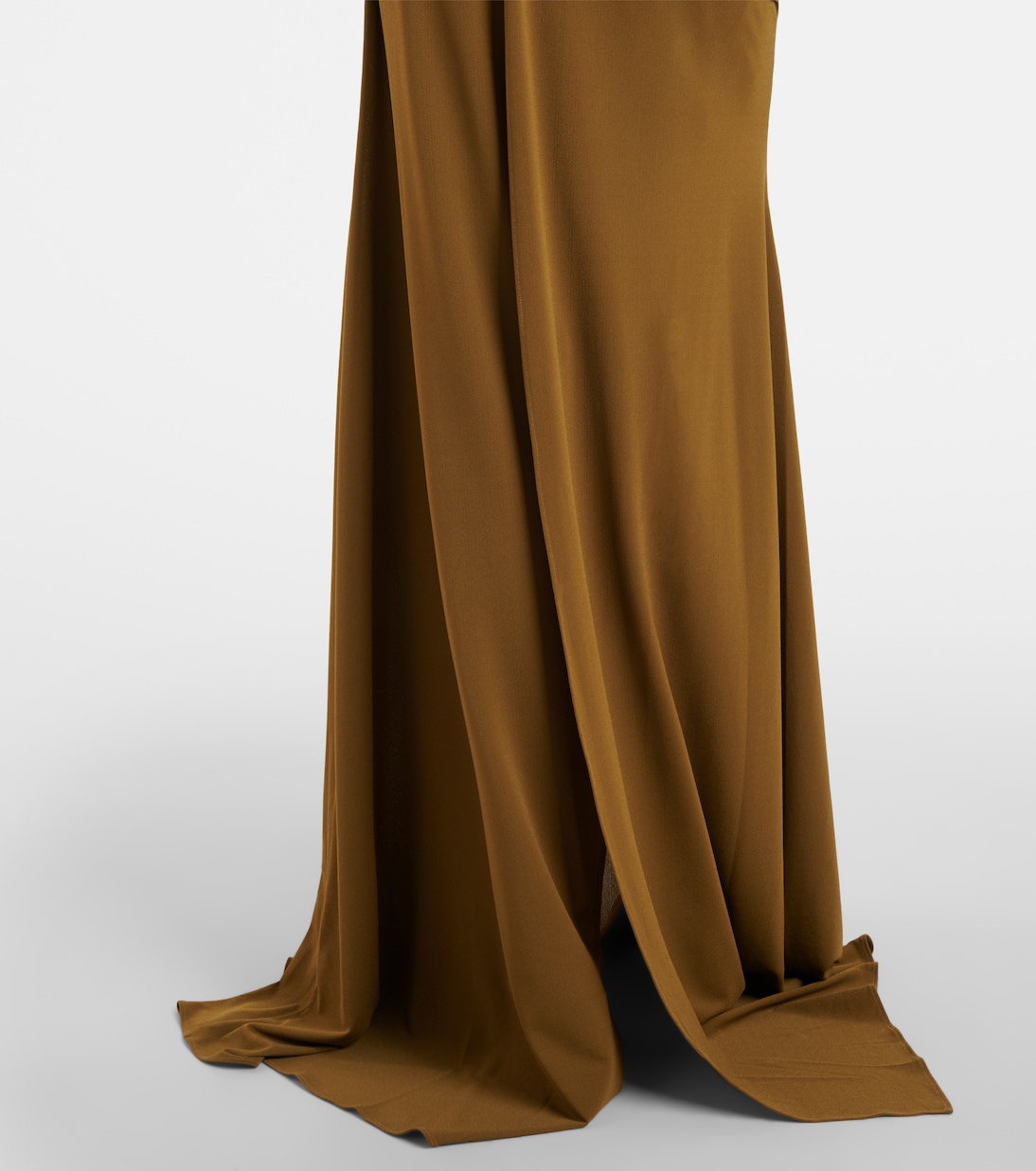 Draped open-back crêpe jersey gown | Alex Perry